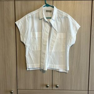 Everlane short sleeve white shirt